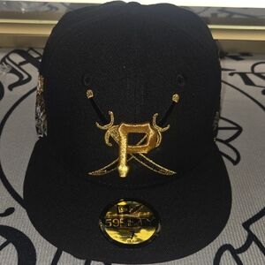 Black and Gold Custom Baseball Cap size 7